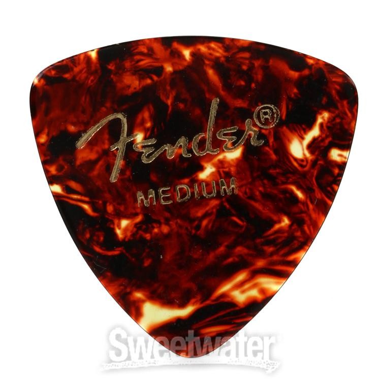 Fender 346 Shape Classic Celluloid Picks - Medium Tortoise Shell (12-pack)