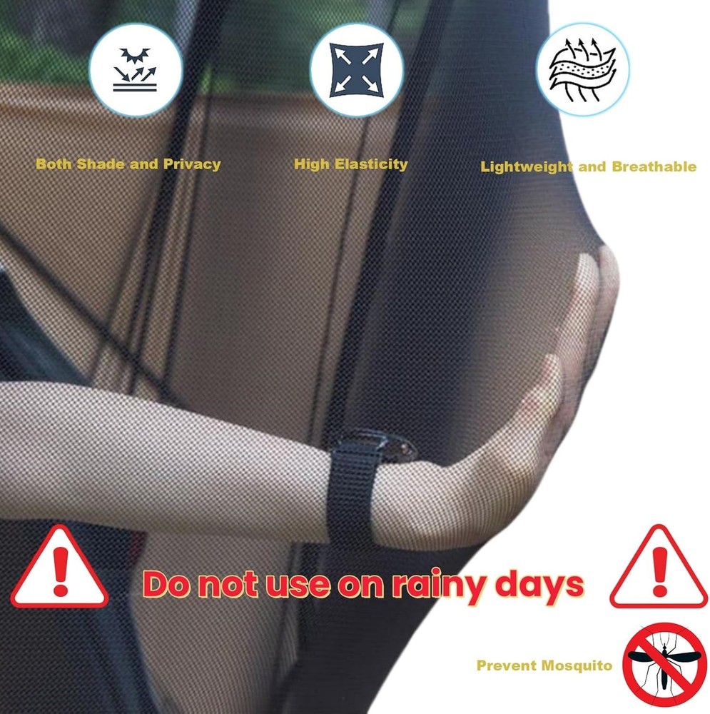 Universal Tailgate Mesh Screen for SUV & Van - Ventilation & Mosquito Protection
