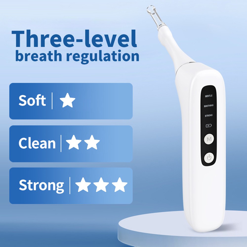 Electronic Tonsil Stone Remover Kit Vacuum LED Light 3 Adjustable Suction Modes