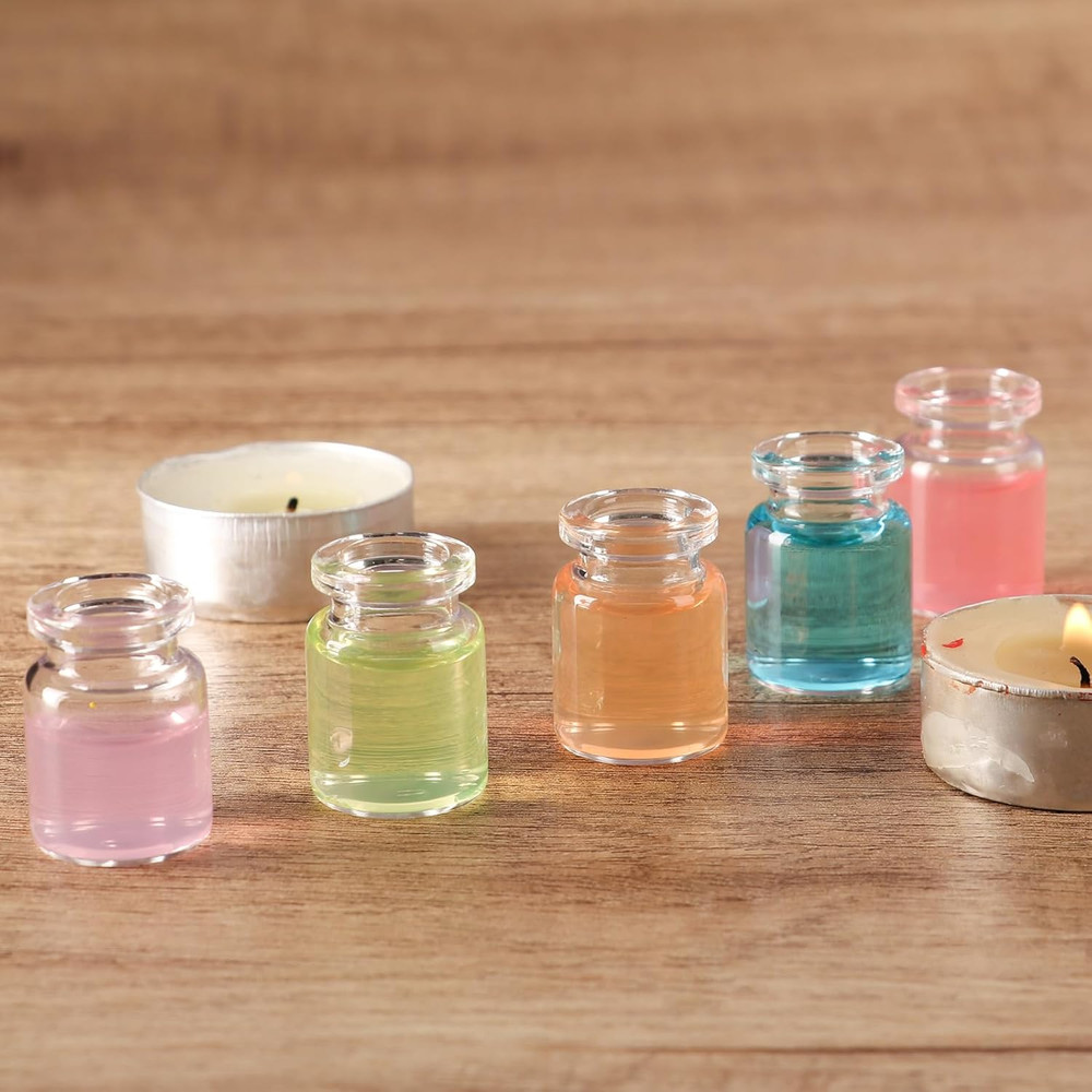 Mini Glass Bottles with Cork 5 Ml, 24 Pack Tiny Jars, Small Potion Vials, Spell