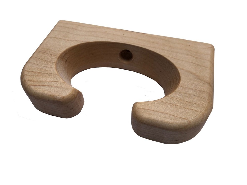 BJs Best Solid Wood Canoe Paddle Holder 1" thick Maple, Made in USA