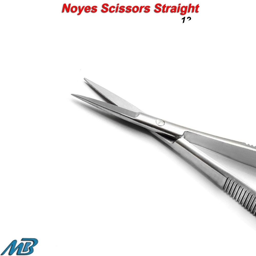 Noyes Scissors Surgical Micro Eye Surgery Shears Spring Action Ophthalmic Tools