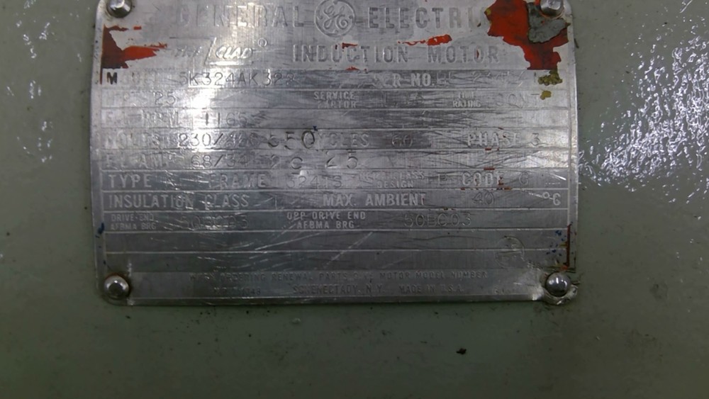 General Electric 5K324AK322 AC Induction Motor