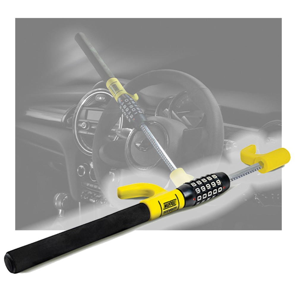 Premium Keyless Steering Wheel Lock For AC High Security Anti Theft