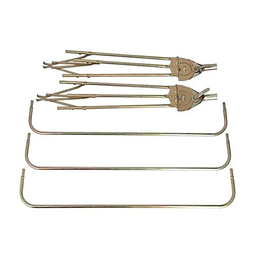 3-Bow Tractor Canopy with Frame Fender Mount, 40 in, Yellow