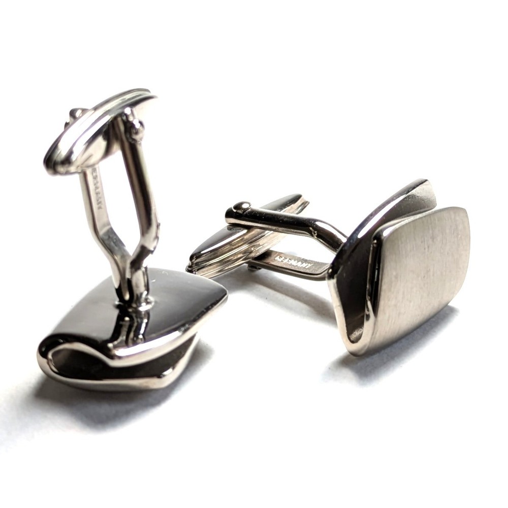 6 Made In Germany Lanvin Cufflinks Silver Soft Solid