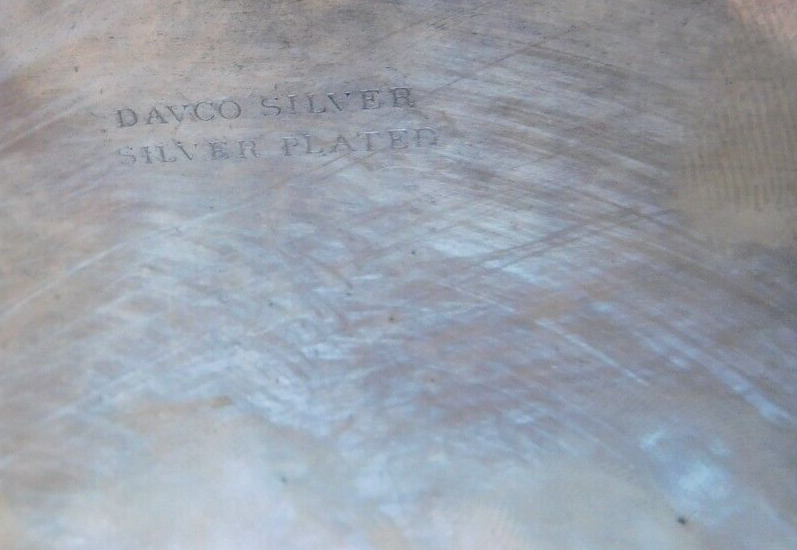 Davco Silver Tray Silver plated Vintage Unknown Pattern