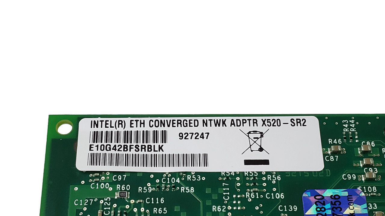 Intel E10G42BFSRBLK X520-SR2 2 Port 10GB Network Card 927247 Full Height w/SFPs
