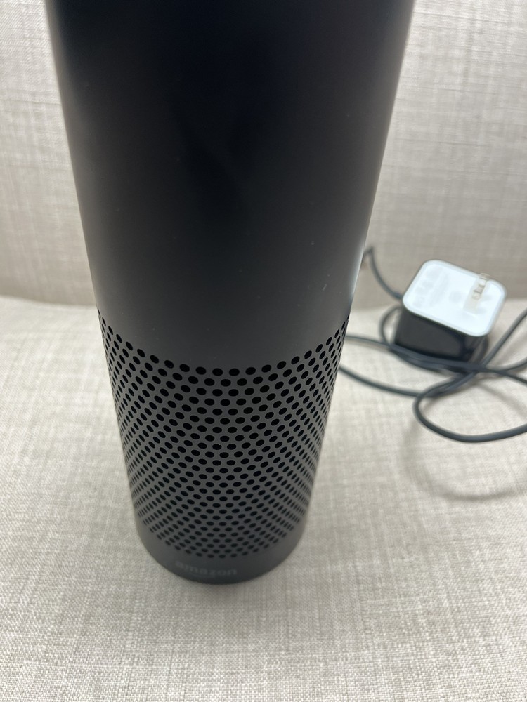 Amazon Echo 1st Generation SK705DI Black Smart Speaker With Charging Cord