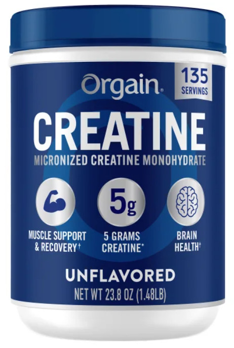 Orgain, Micronized Creatine Monohydrate, Unflavored, 1.48 lbs