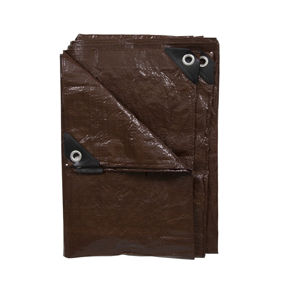 Light-Duty Rip-Stop Tarp 8' x 10' Brown