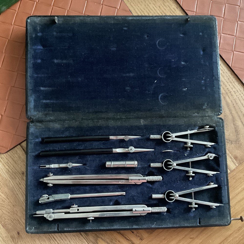 Vintage Compass Drafting Set for Technical Drawing