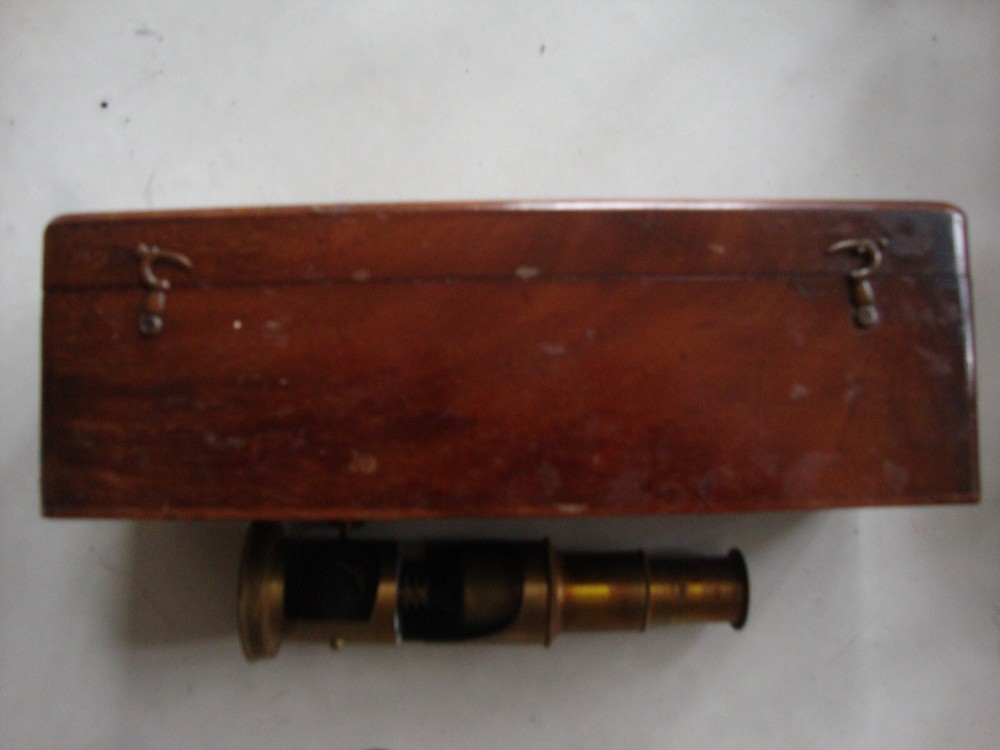Antique microscopes and accessories