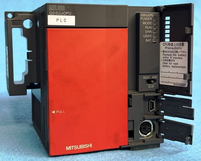 MITSUBISHI CPU UNIT, Q00UJCPU, 100-240 VAC INPUT, 5 VDC/3A OUTPUT
