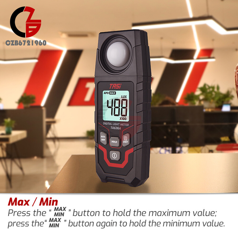 TA636A Digital Light Meter Illuminance Lux Meter Illuminometer Handheld Ambient