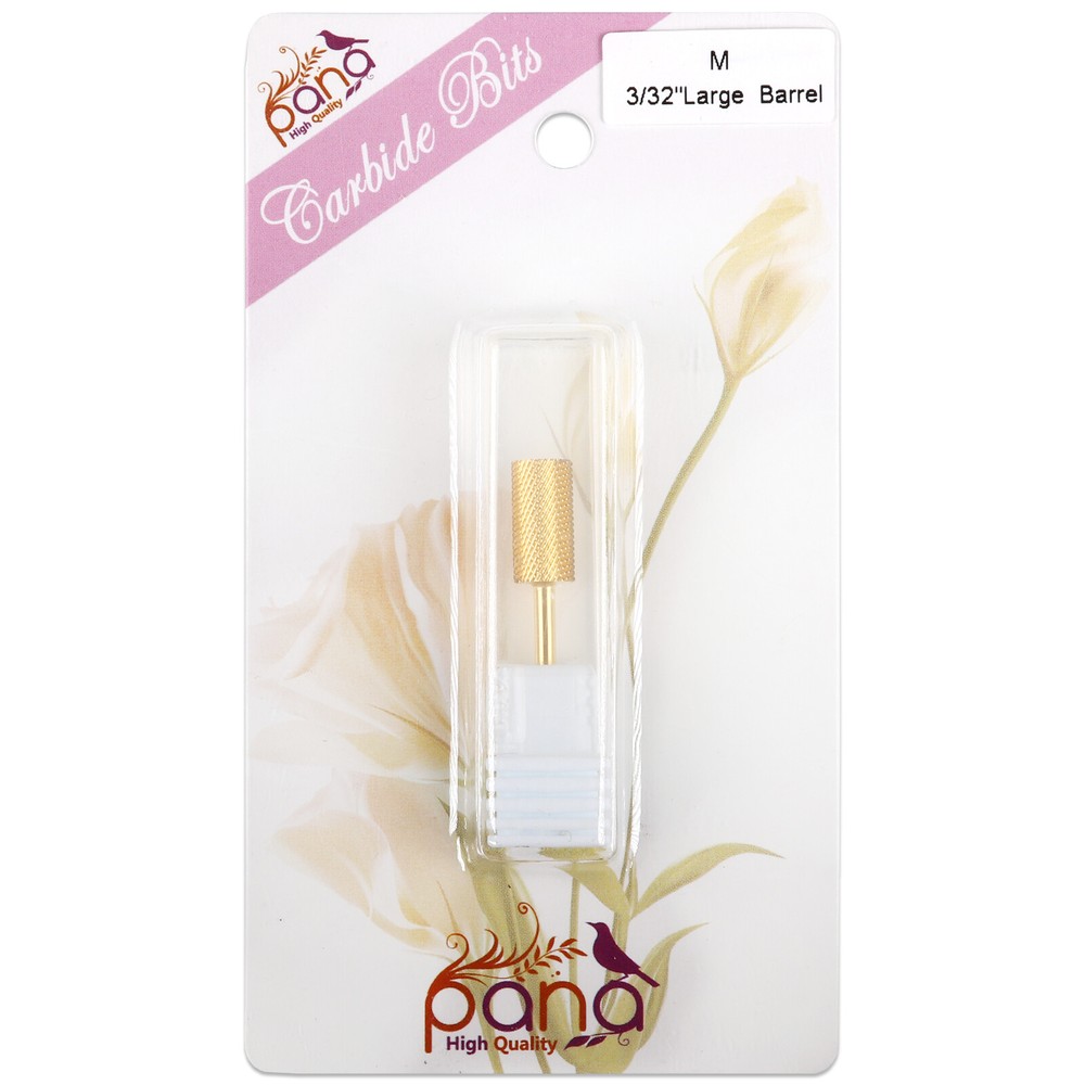 Professional Gold Large Barrel Nail Drill Bit Medium Grit