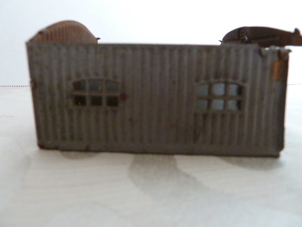 VINTAGE TIN TWO CAR GARAGE