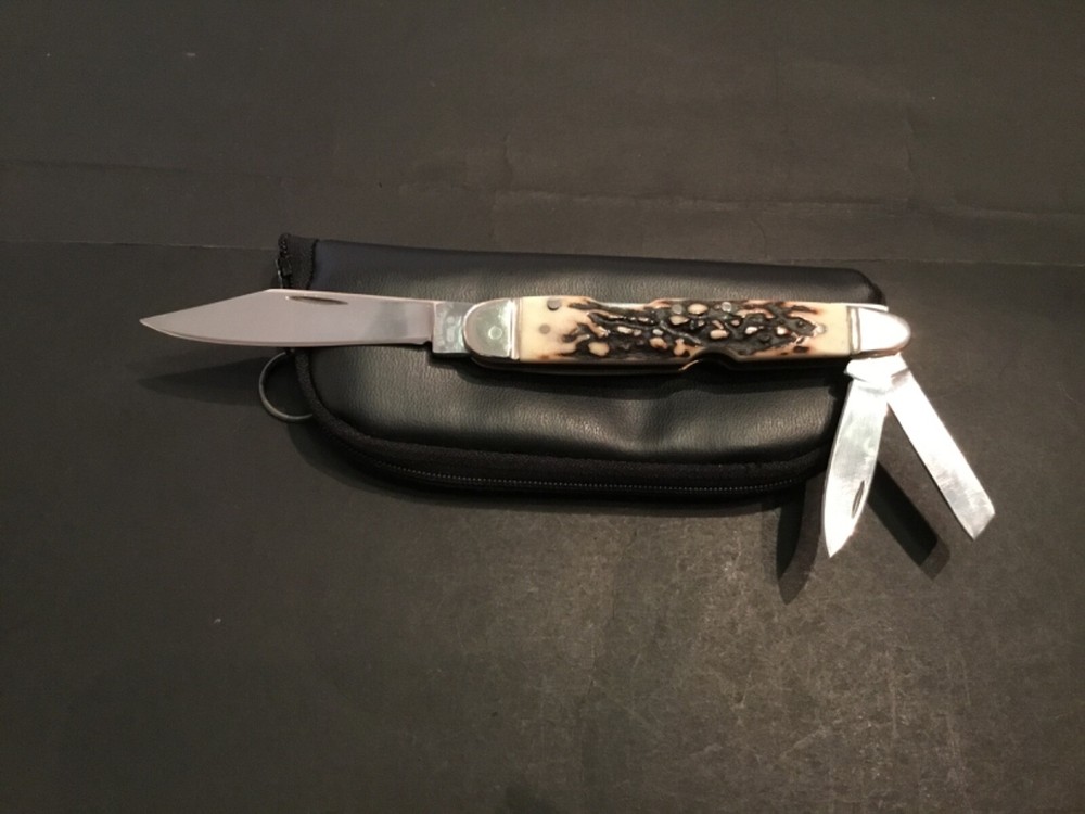 Custom William Stoddart 3bld Whittler Lockback Slipjoint Folder Folding Knife