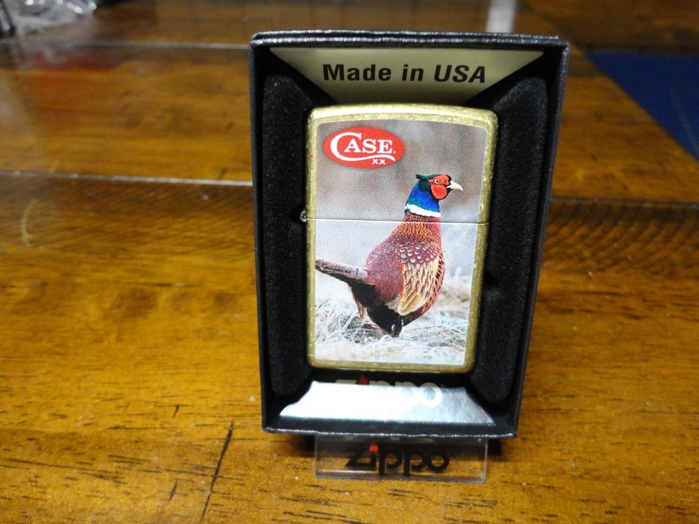 PHEASANT CASE XX KNIFE ZIPPO LIGHTER MINT IN BOX