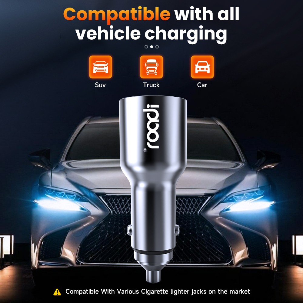 12V Car Boat Cigarette Lighter Socket Dual USB Port Charger Mount Panel Charging