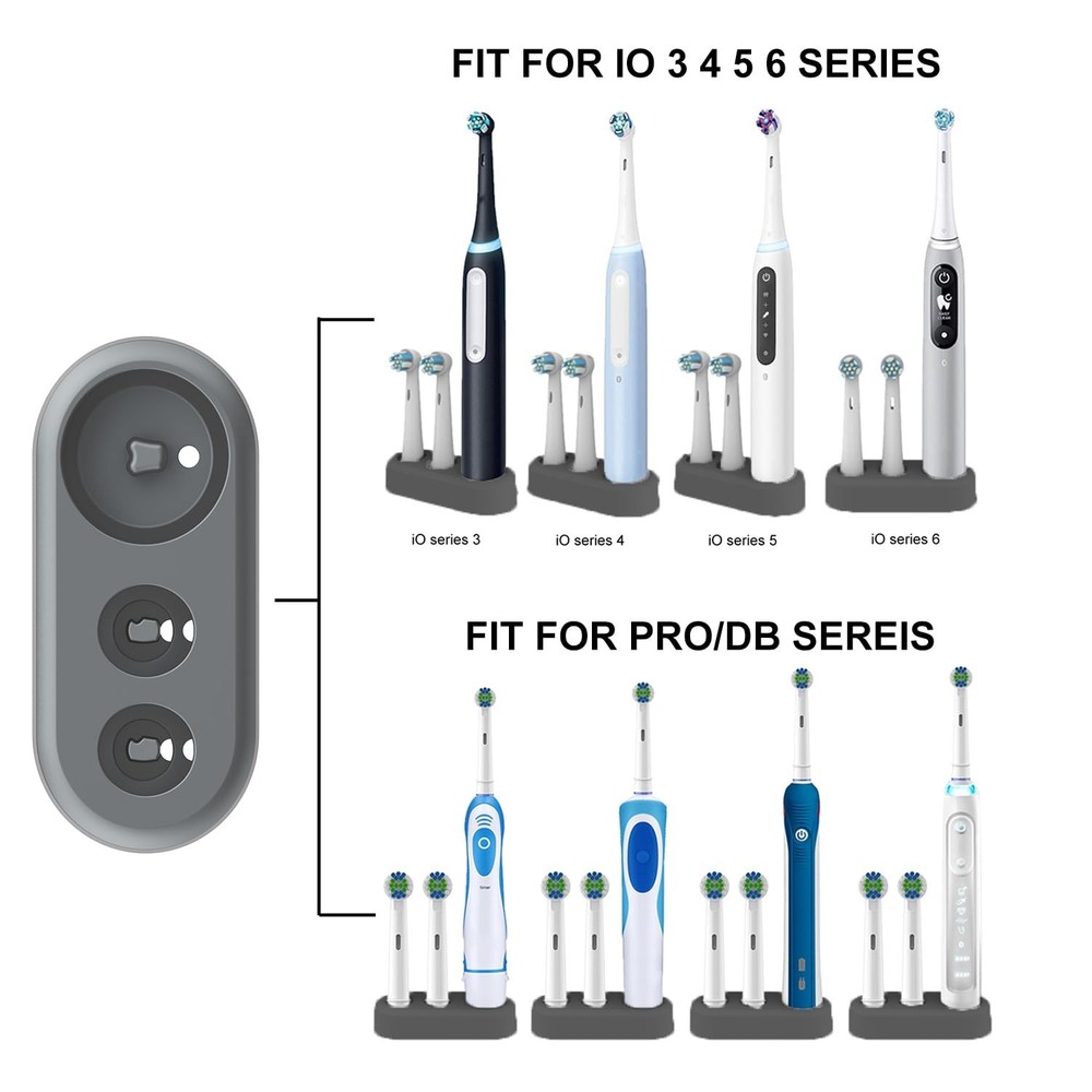 CHOKMAX Toothbrush Holder, Replacement Stand Base Compatible with Oral Black