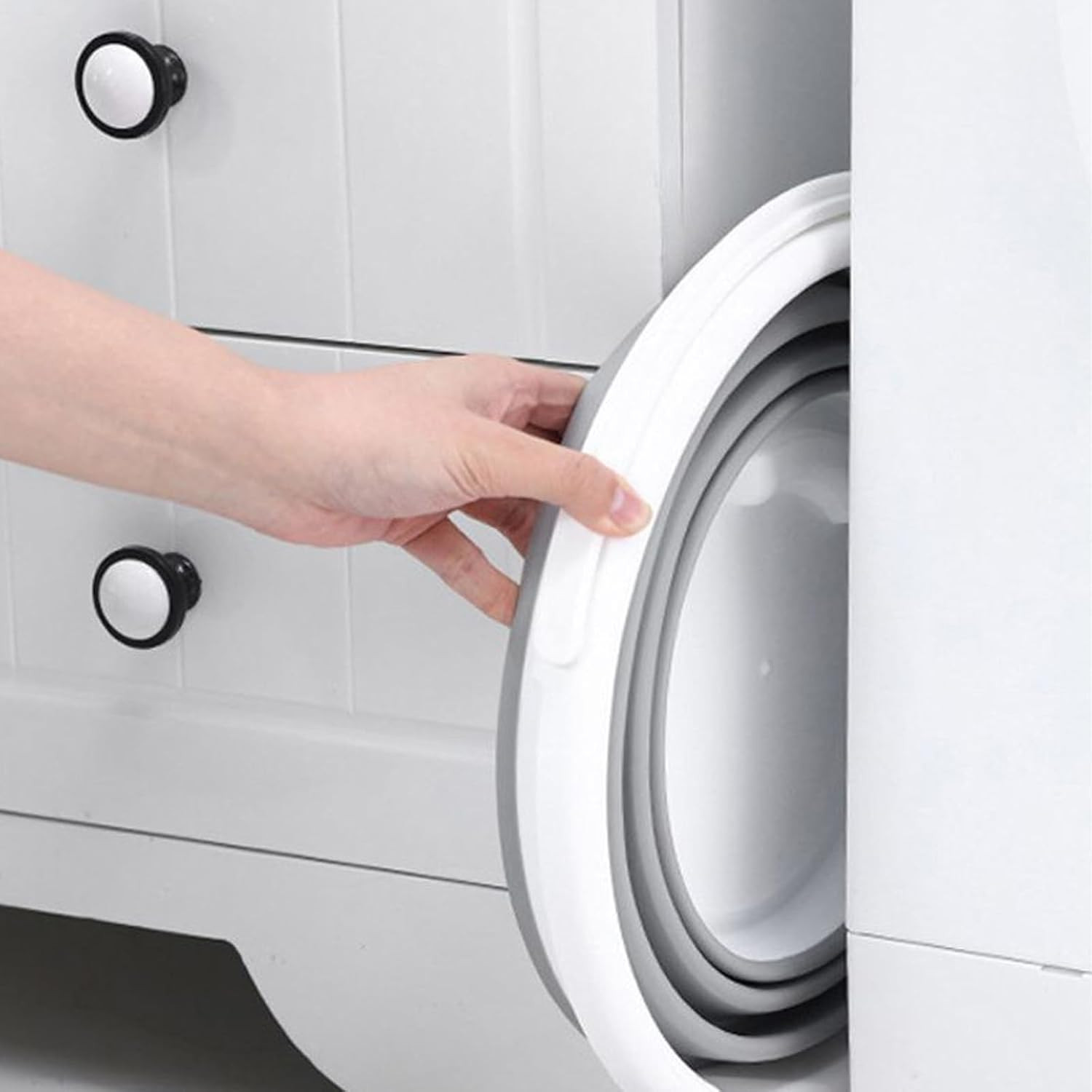 Collapsible 1.3 Gallon Water Bucket Foldable Portable for Cleaning & Outdoor Use