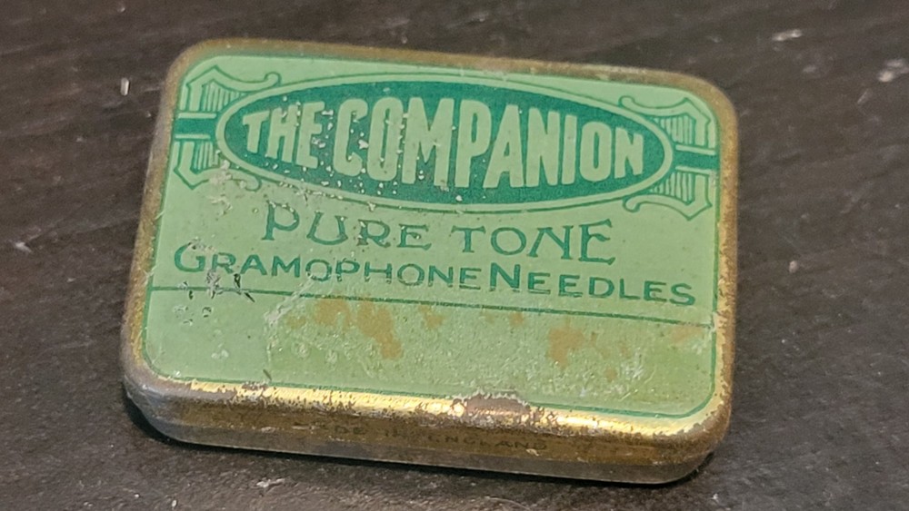 Companion British Gramophone phonograph needle Tin - Empty