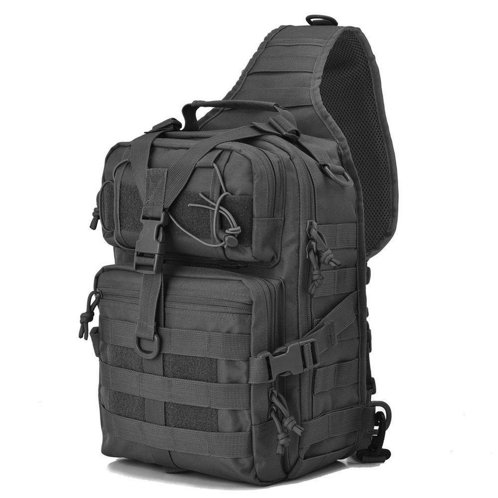 Tactical Sling Bag Pack Black
