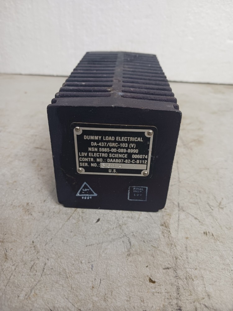 MILITARY ELECTRICAL DUMMY LOAD DA-437/GRC-103 #339-B3