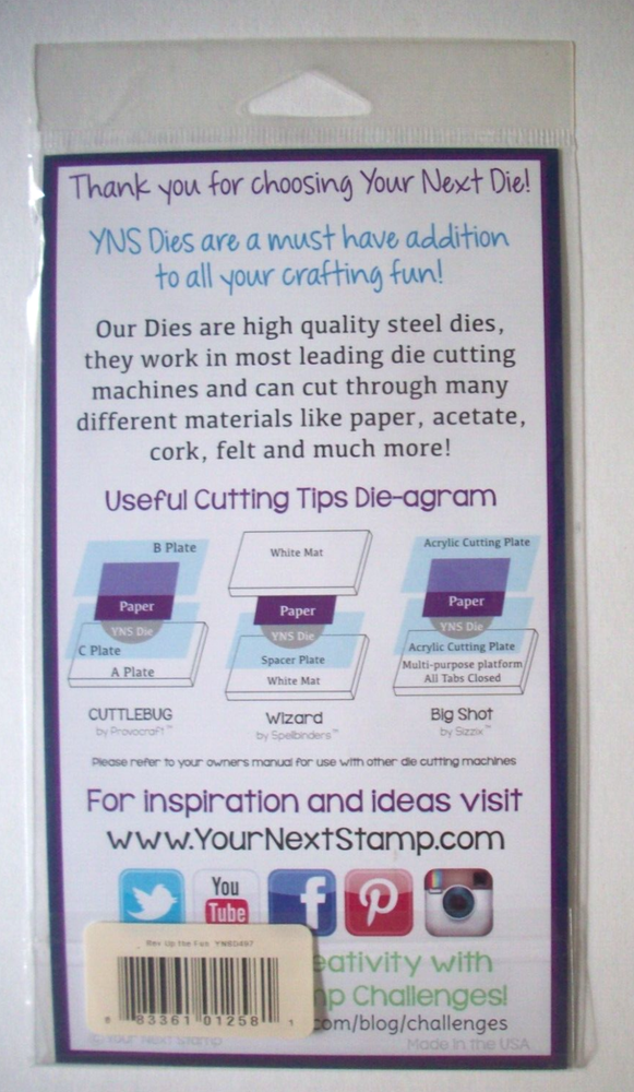 REV UP THE FUN Your Next Die craft dies