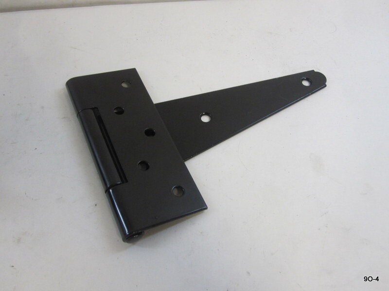10 Pack T-Hinges 8" Powder Coated Black NO MOUNTING HARDWARE