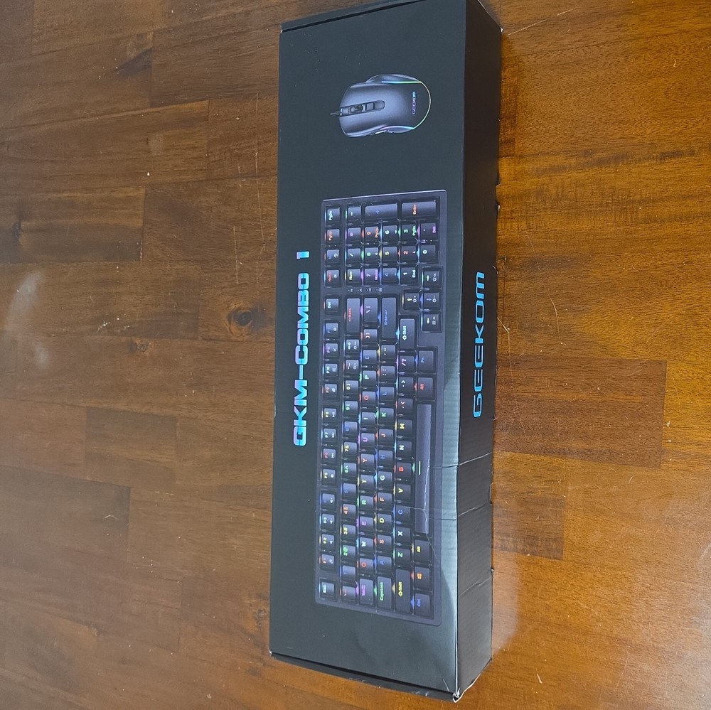 Gaming Keyboard And Mouse LED Light Backlit Mechanical Feel For Computer Desktop