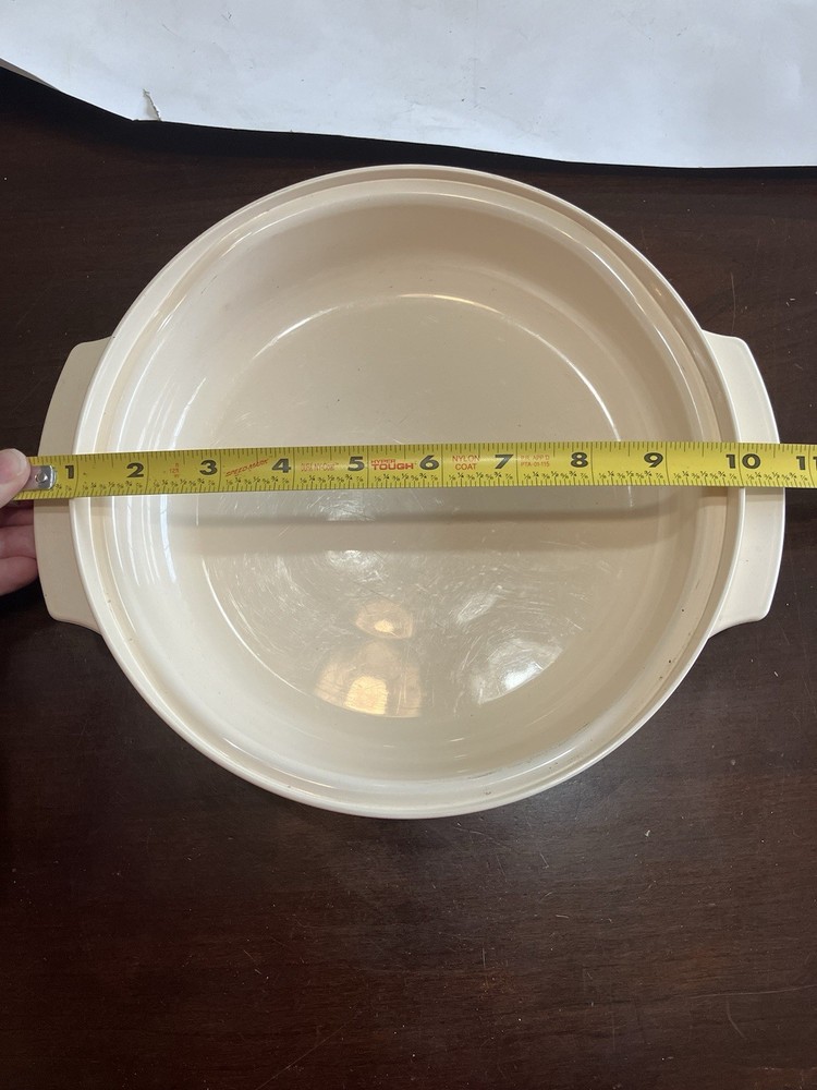 Tupperware 1 Qt Microwave Cookware Stackable Round Almond 2194A-1 Replacement