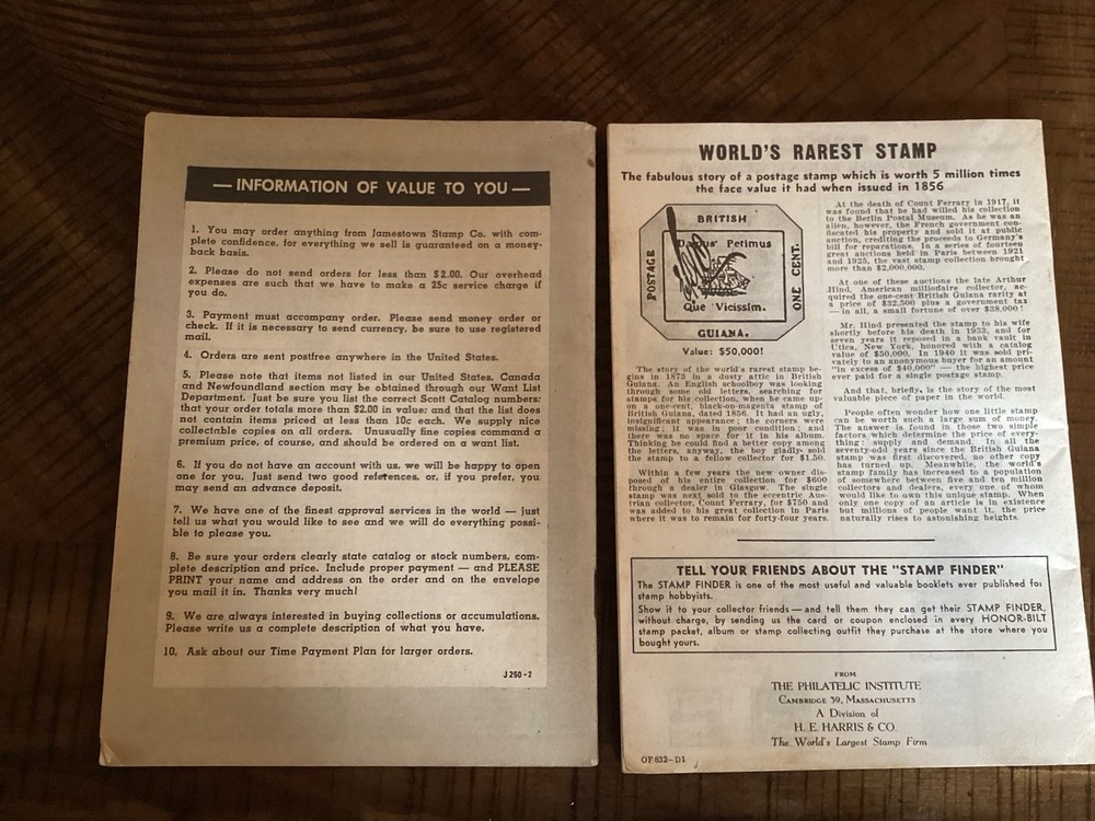 Vintage Postage Stamp Finder Catalog 1959