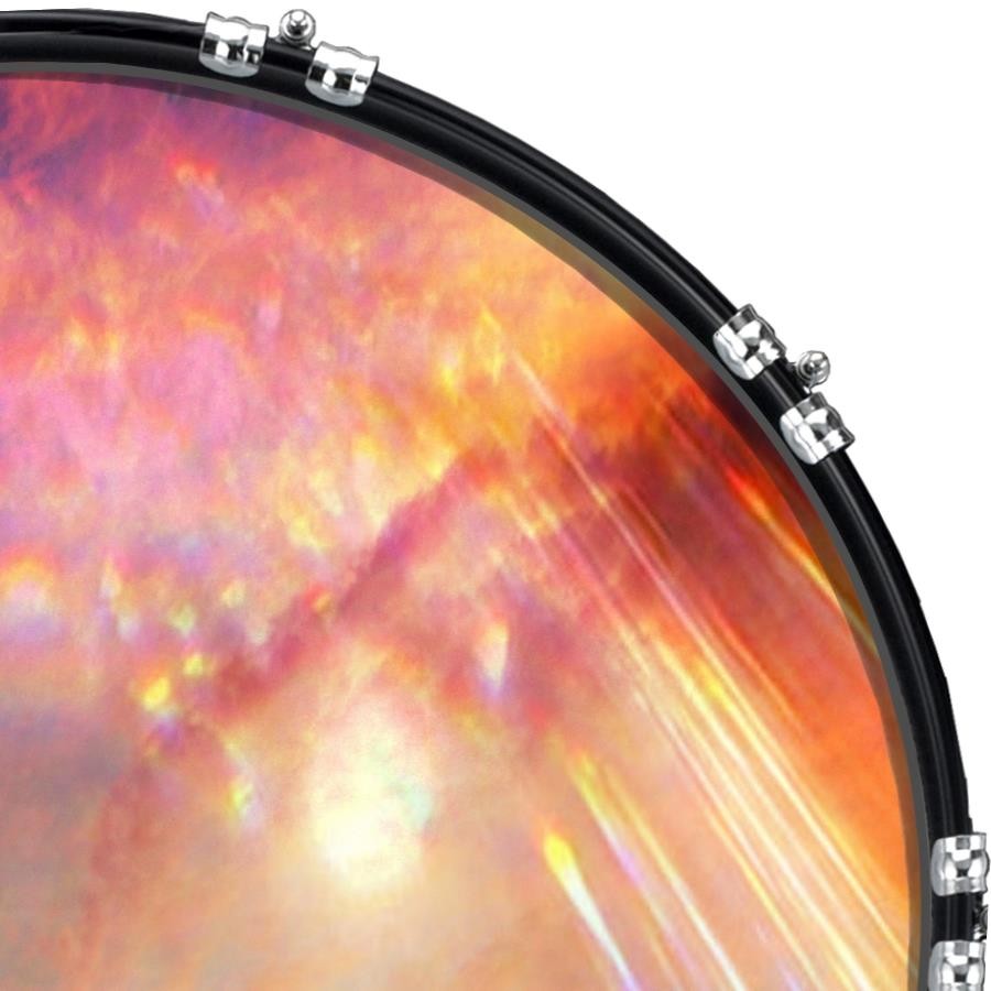 22" Custom Bass Kick Drum Front Head Graphic Graphical Divine Light