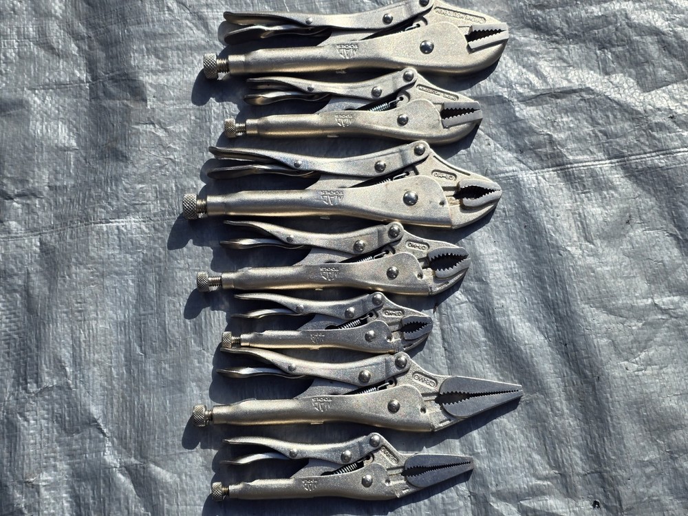 MAC Tools 9 pcs Vise Grip & C-Clamp Locking Pliers