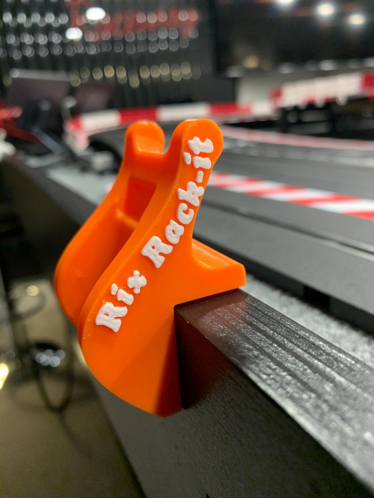 Rix Rack-it Slot car controller holder (Orange L mount)