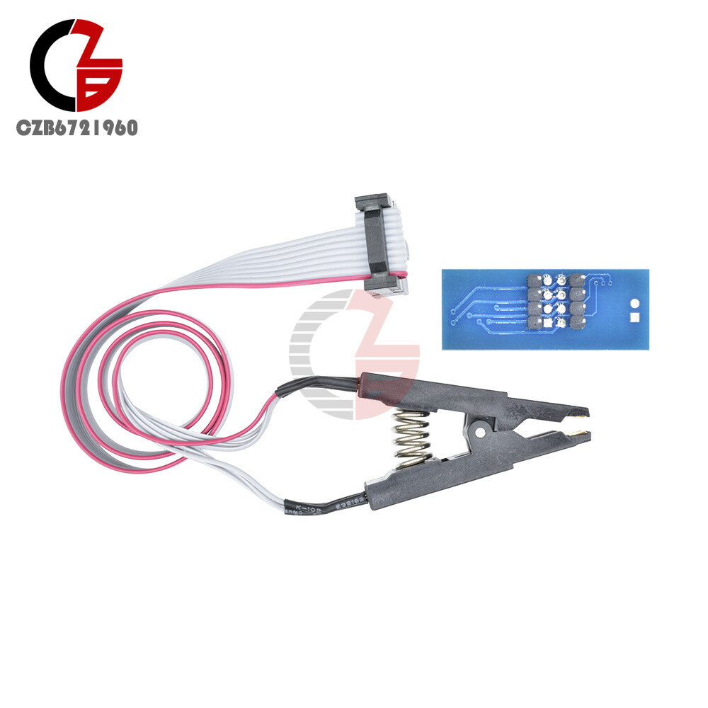 SOIC8/SOP8 Flash Chip IC Test Clips Socket Adpter BIOS/24/25/93 Programmer
