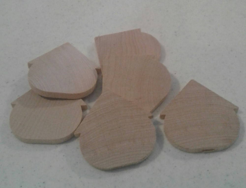 Wooden birds house shapes