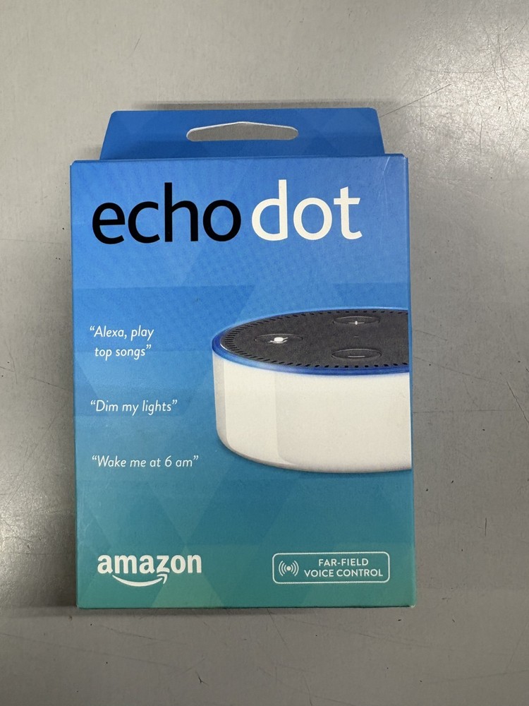 Amazon Echo Dot 2nd Generation Smart Speaker White - With Box and All Components