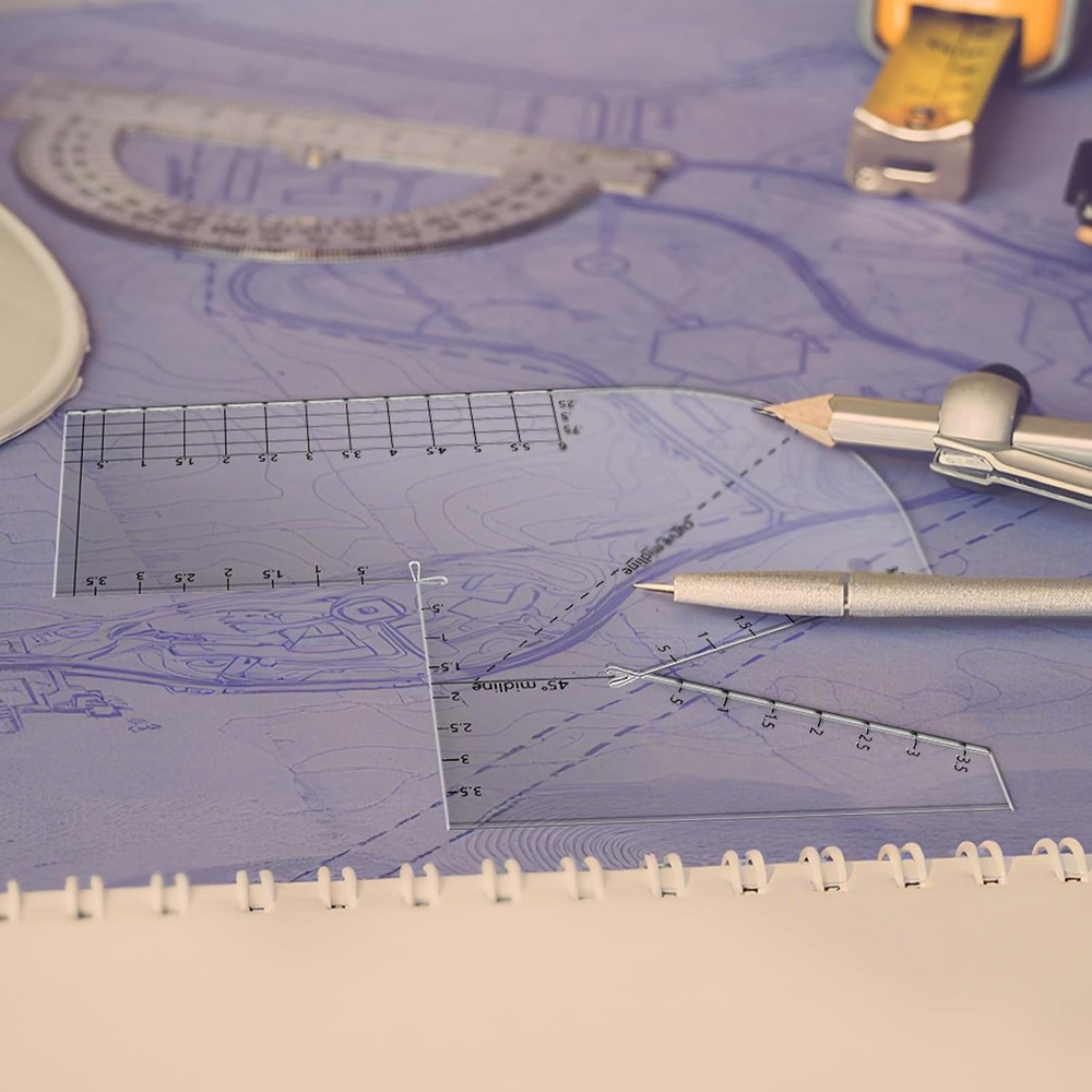 2 Pack Boxed Bag Making Template Acrylic Template Patchwork Ruler Sewing Tools S