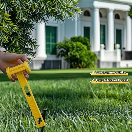 Ultralight PE Camping Hammer with Stake Puller Hole, Multifunctional Portable