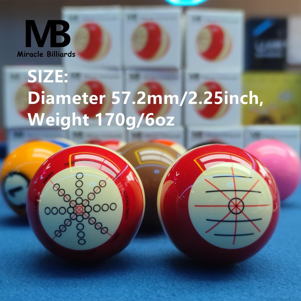 Billiards Cue Ball Pools Balls Practice Training Artifact with Training Guide