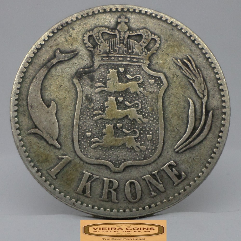 1876-CS Denmark Silver 1 Krone - #C51313NQ