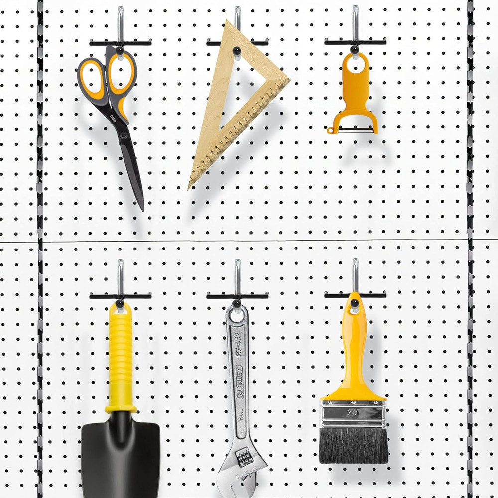 1/4 Inch Extra Thick Pegboard Hooks,Only Suitable for 1/4" Pegboard Board,Metal