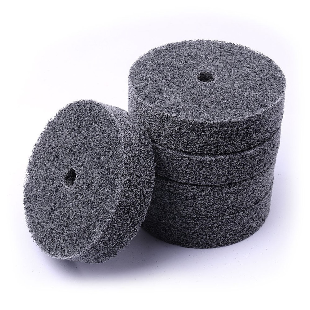 5pcs 3 Inch Fiber Buffing Wheel, Deburring Wheels Quick Changed Replacement B...