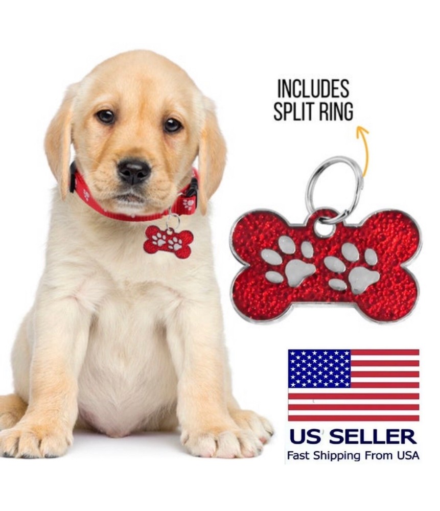Custom Bone Pet ID Name Tag for Dog Collars Personalized Engraved Tags shape