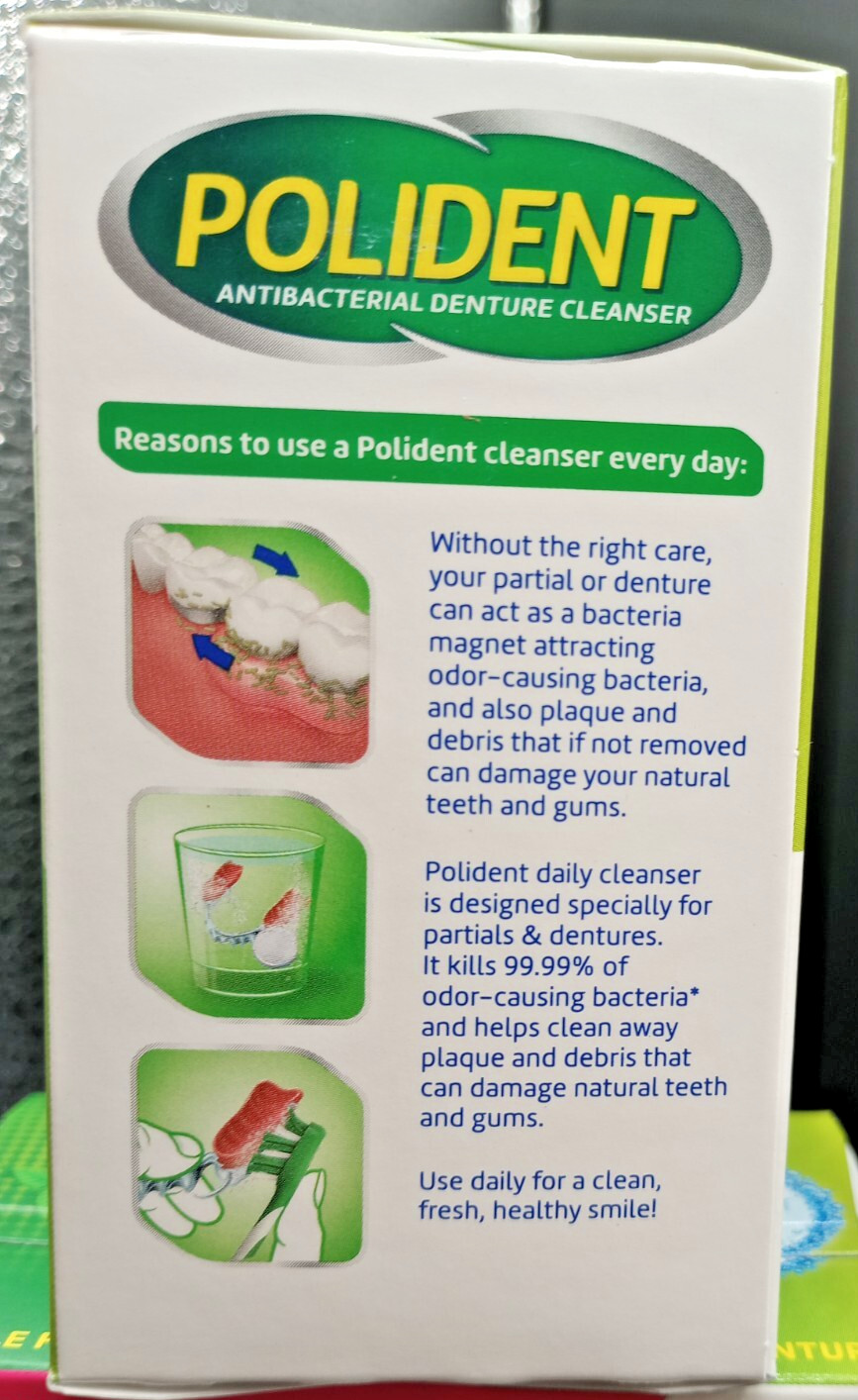 (LOT OF 6) Polident 3 Minute Denture Cleanser - 240 Total Tabs- EXP 03/26