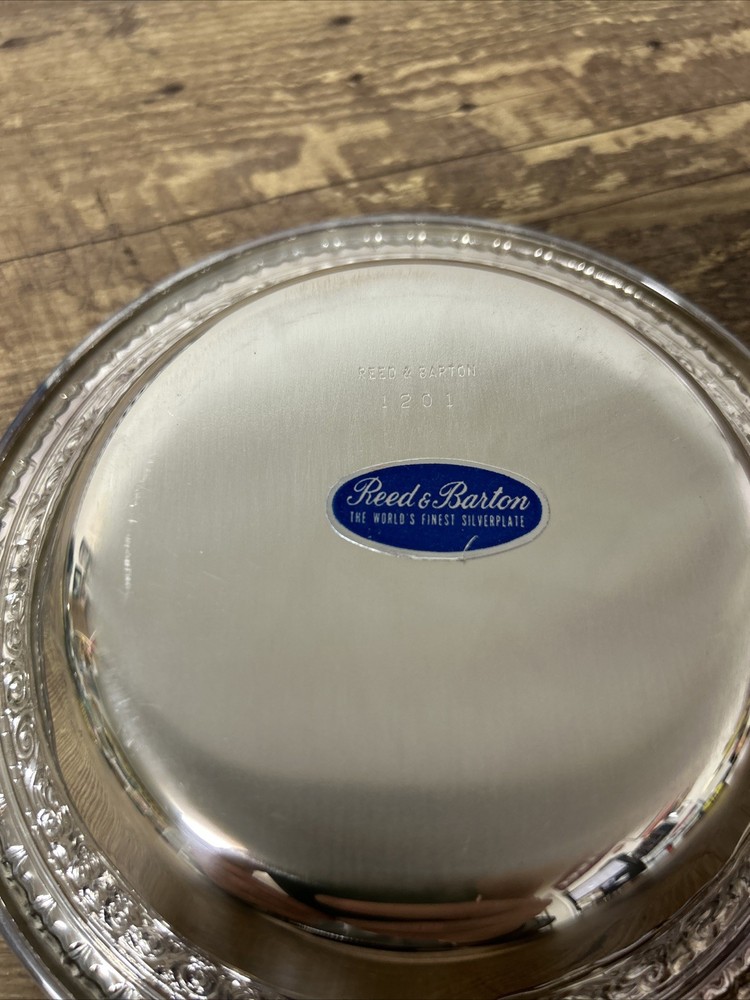 Vintage Reed And Barton Nut Dish Silver Plated no. 1201, 6.25 Diameter