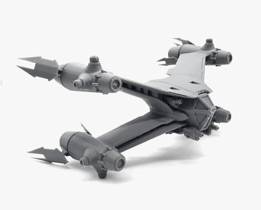 Replica SA-23E Starfury Heavy Fighter - 9" 3D Printed Sci-Fi Model (Babylon 5)